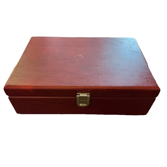 Brookstone Heritage Connoisseur's Wine Bottle Opener Wooden Case Gift - Picture 4 of 7